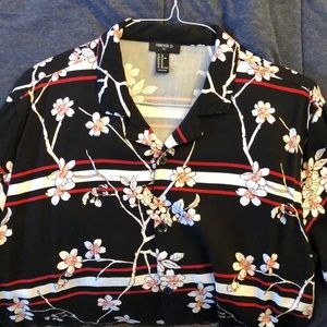 Forever 21 floral shirt
